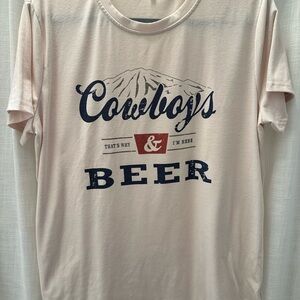 Cowboys & Beer Graphic T-Shirt